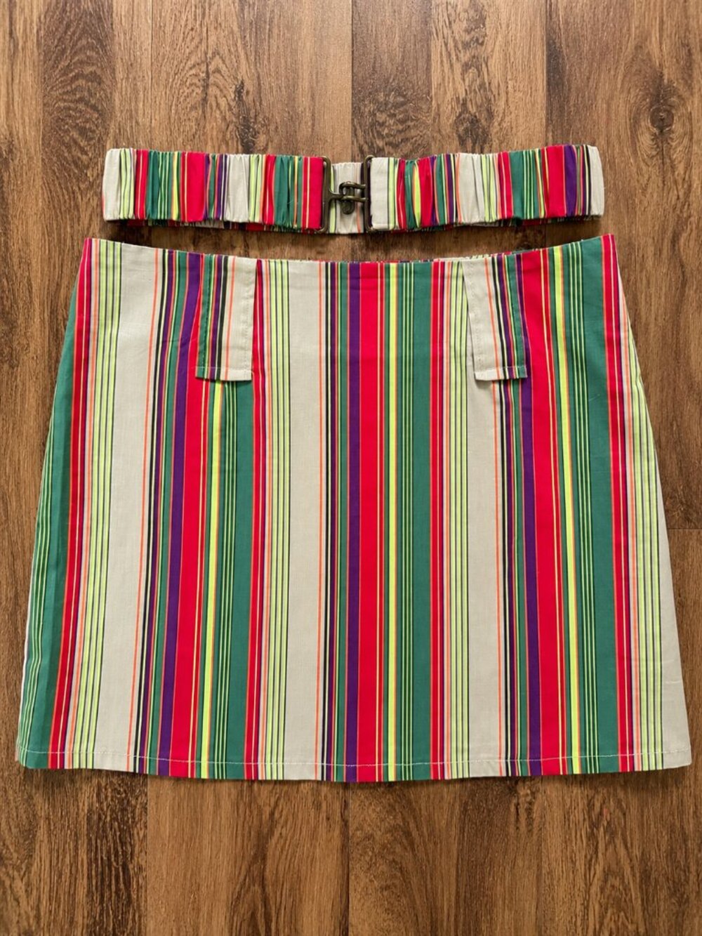 SINÉQUANONE Colorful Striped Mini Skirt – Size 42 eur  / 10 us
